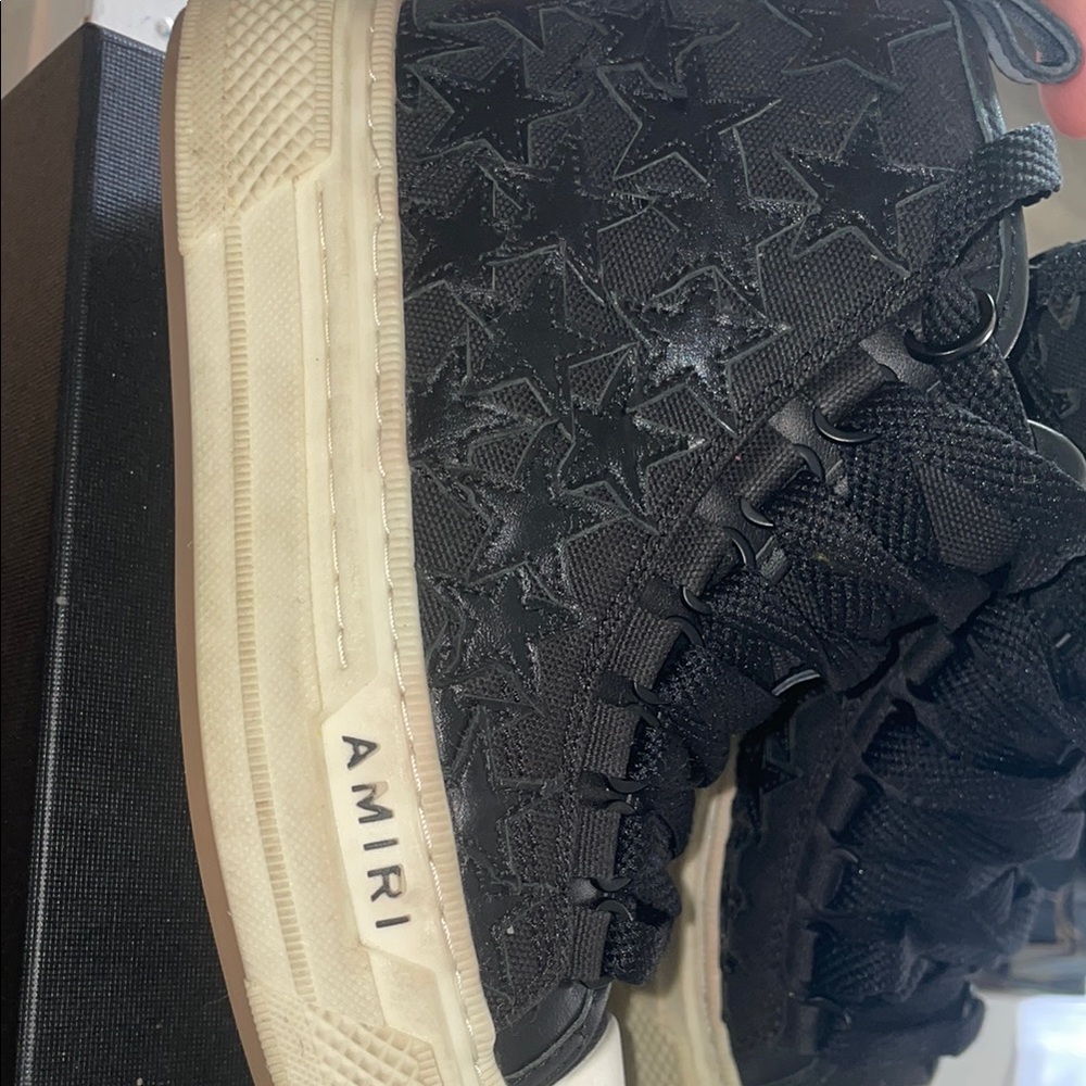 Amiri Black Star-Patterned Men's Sneakers